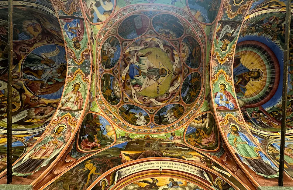 Frescoes at the Rila Monastery
